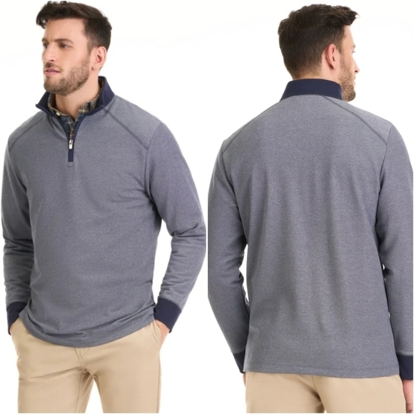 {3XLT} NWT Van Heusen Big & Tall 1/4 Zip Pullover - Picture 1 of 12